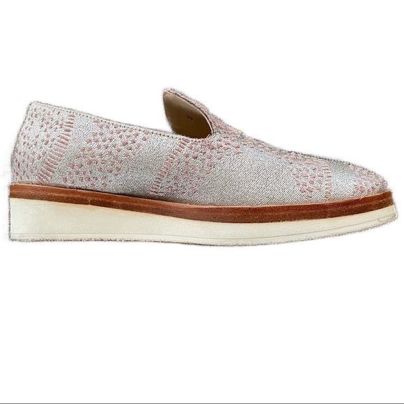 FREE PEOPLE ‘Snake Eyes’ Metallic & Velvet Slip-On Loafer Women’s Size 7.5 - Picture 8 of 12